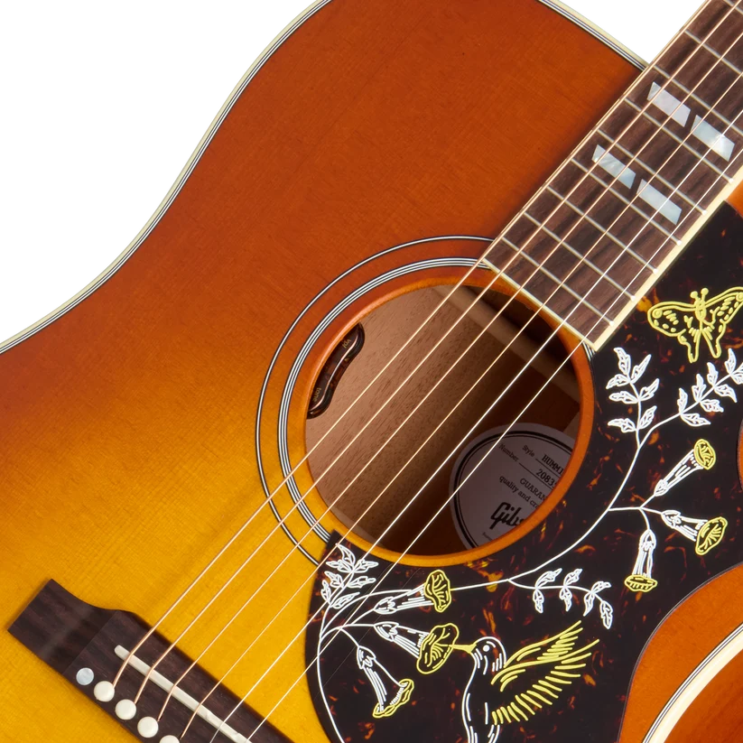 Gibson Hummingbird Acoustic Guitar - Faded Heritage Cherry Sunburst — Detail 1