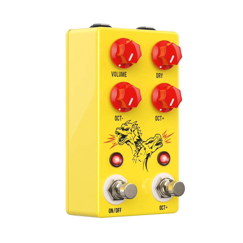 JHS Double Dragon Lo-Fi Analog Octave Effects Pedal — Front angle 2
