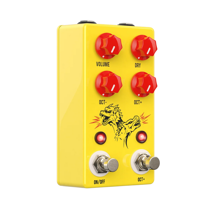 JHS Double Dragon Lo-Fi Analog Octave Effects Pedal — Front angle 2