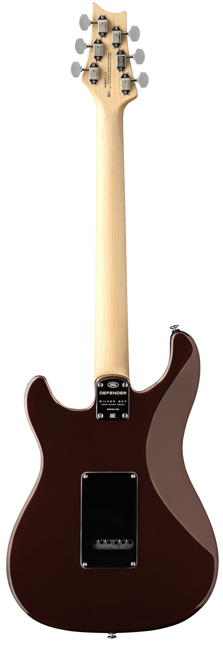 PRS SE Silver Sky Defender 'Limited Edition' Electric Guitar - Sedona Red — back view