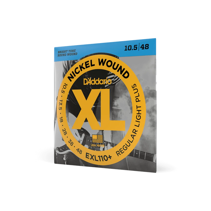D'Addario EXL110 PLUS  Electric Guitar Strings - Regular Light — front angle