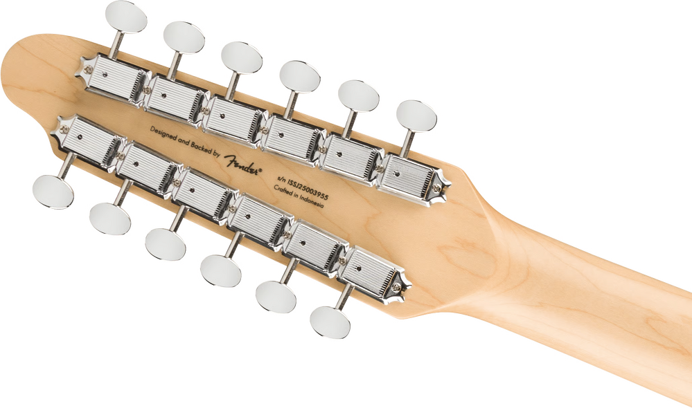 Squier Paranormal Troy Van Leeuwen Telecaster XII 12 String Electric Guitar -  Copper headstock, back