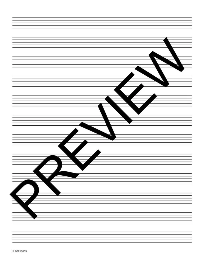 Hal Leonard Standard Wire-Bound Manuscript Paper - 96 Pages detail