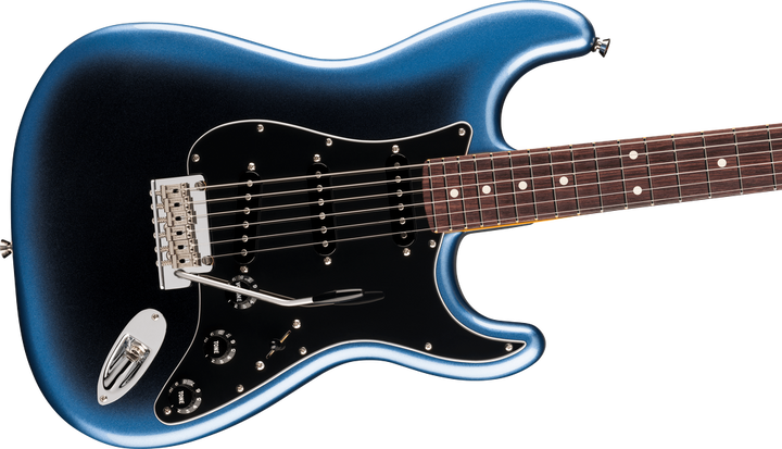 Fender American Professional Stratocaster Electric Guitar - Dark Night — Three quarter front 2