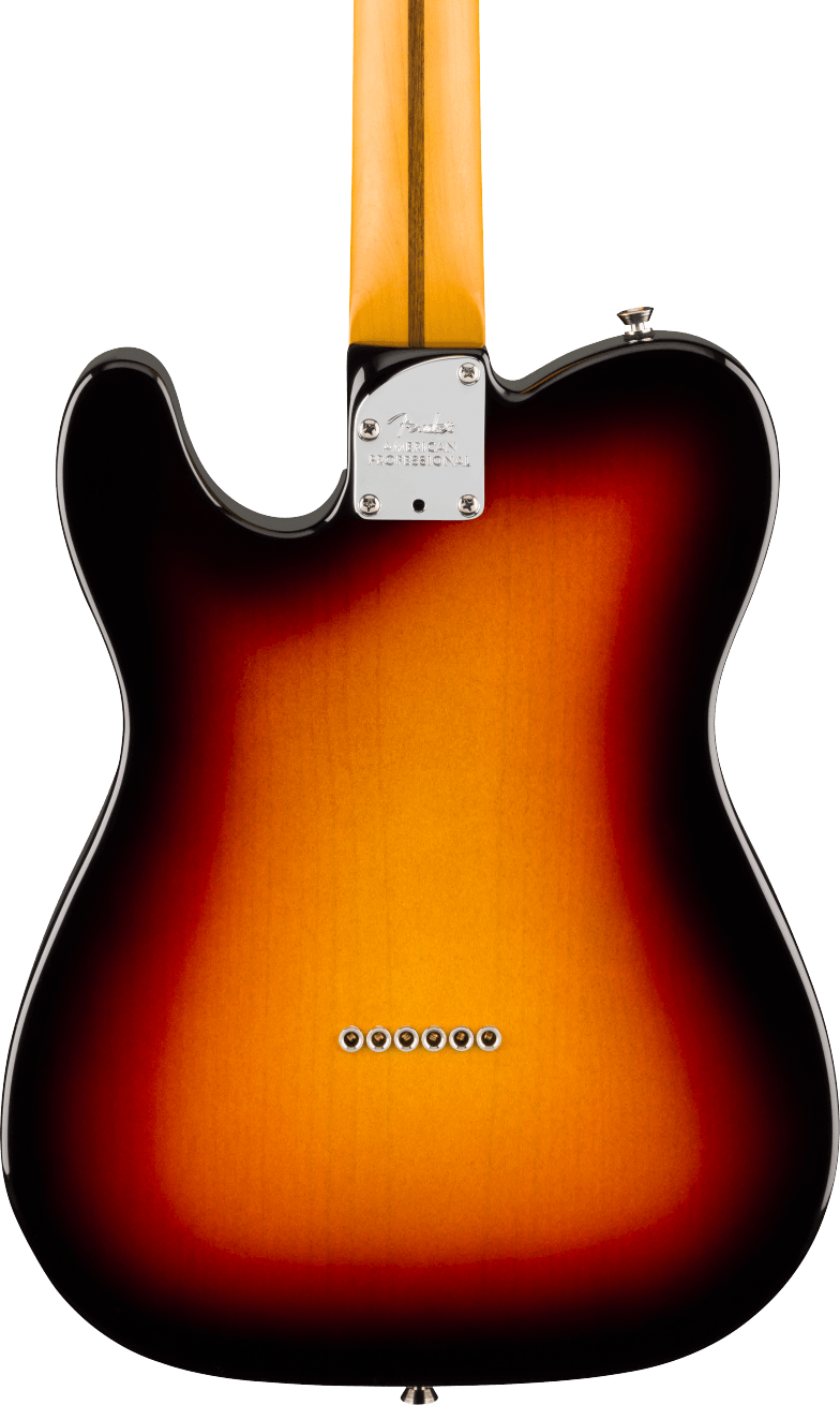 Fender American Professional Hot Shot Telecaster Electric Guitar - 3 Color Sunburst — three-quarter back view