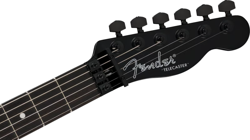 Fender John 5 Phantom Telecaster Electric Guitar - Black headstock