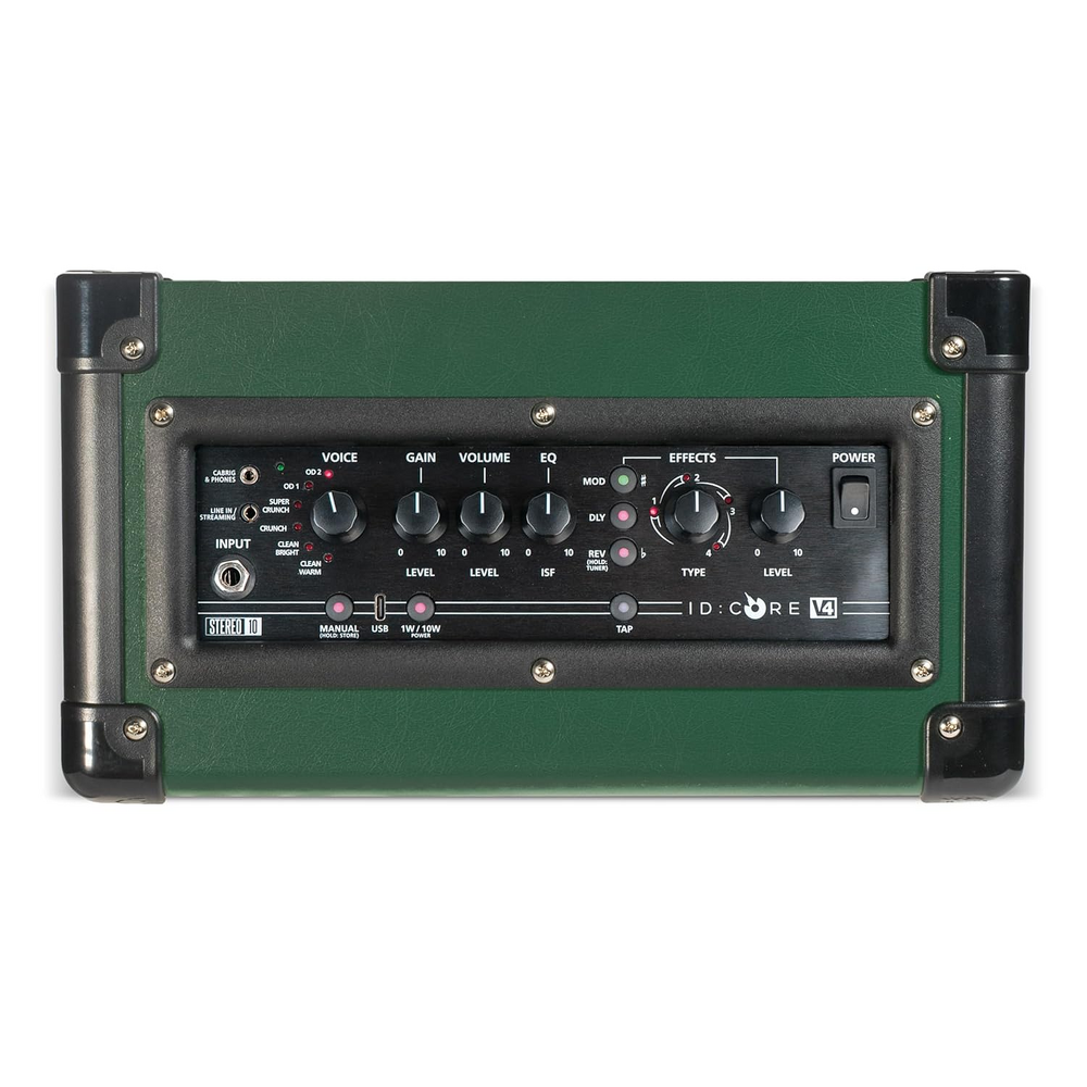 Blackstar 'Limited Edition' ID Core 10 V4 Electric Guitar Amp - British Racing Green — top view