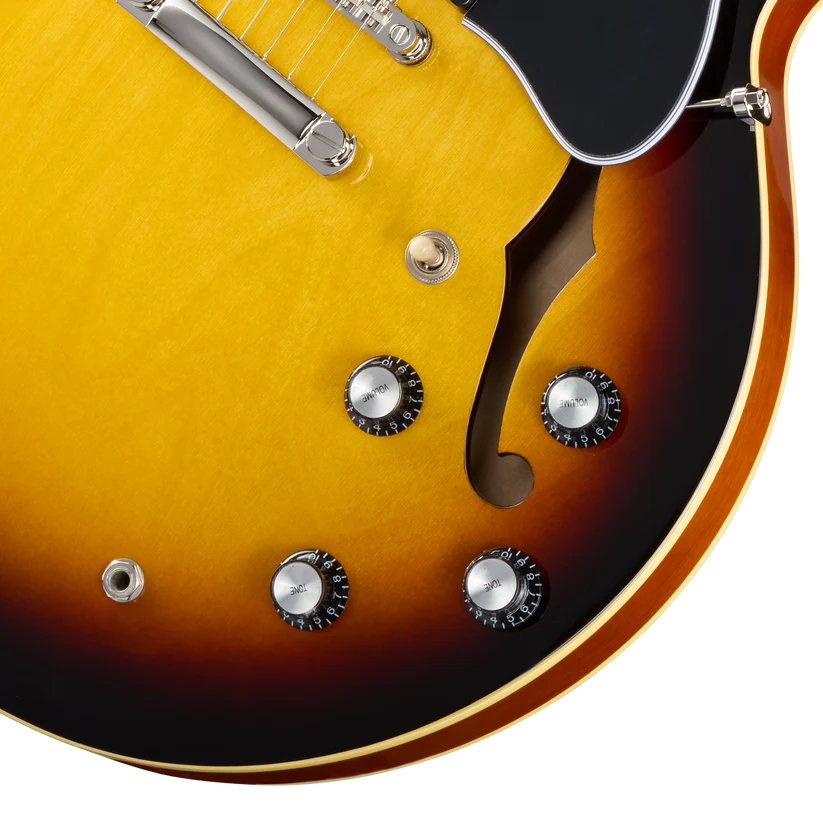 Epiphone ES-335 Semi-Hollowbody Electric Guitar - Vintage Sunburst controls