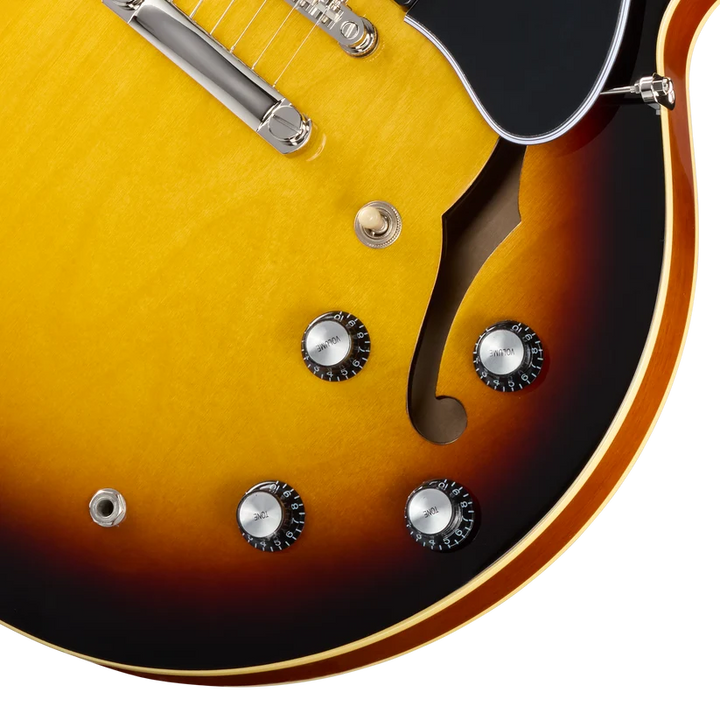 Epiphone ES-335 Semi-Hollowbody Electric Guitar - Vintage Sunburst controls