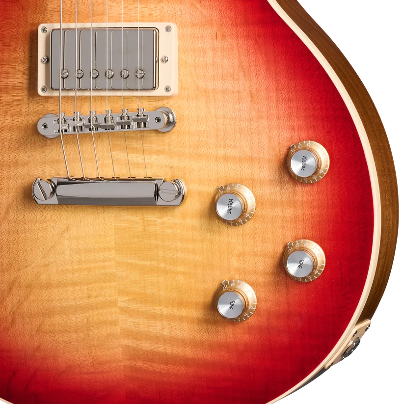 Gibson Les Paul Standard 60s Faded Electric Guitar - Vintage Bourbon Burst controls