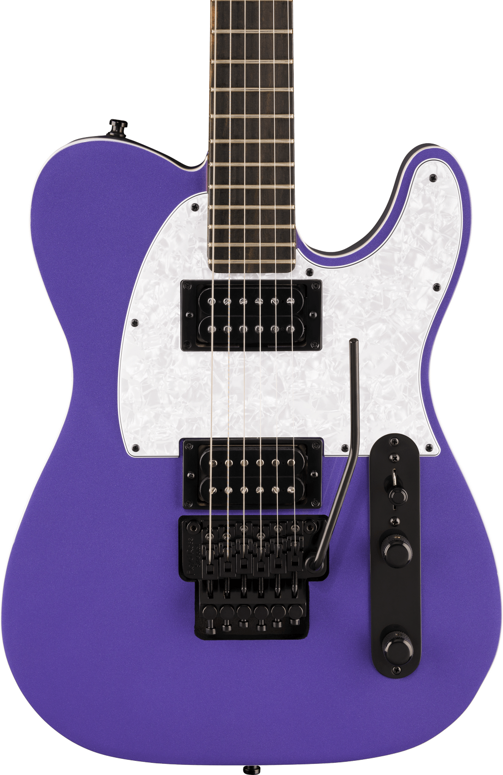 Fender 'Limited Edition' Player Fusion Telecaster HH Electric Guitar - Aura Metallic w/Floyd Rose — three-quarter front view