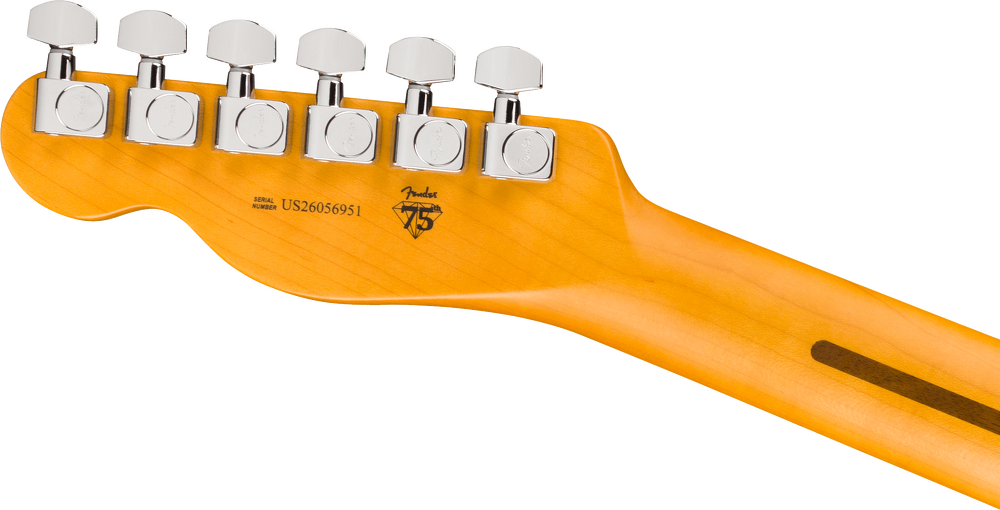 Fender American Professional Telecaster Electric Guitar - 3 Color Sunburst headstock, back