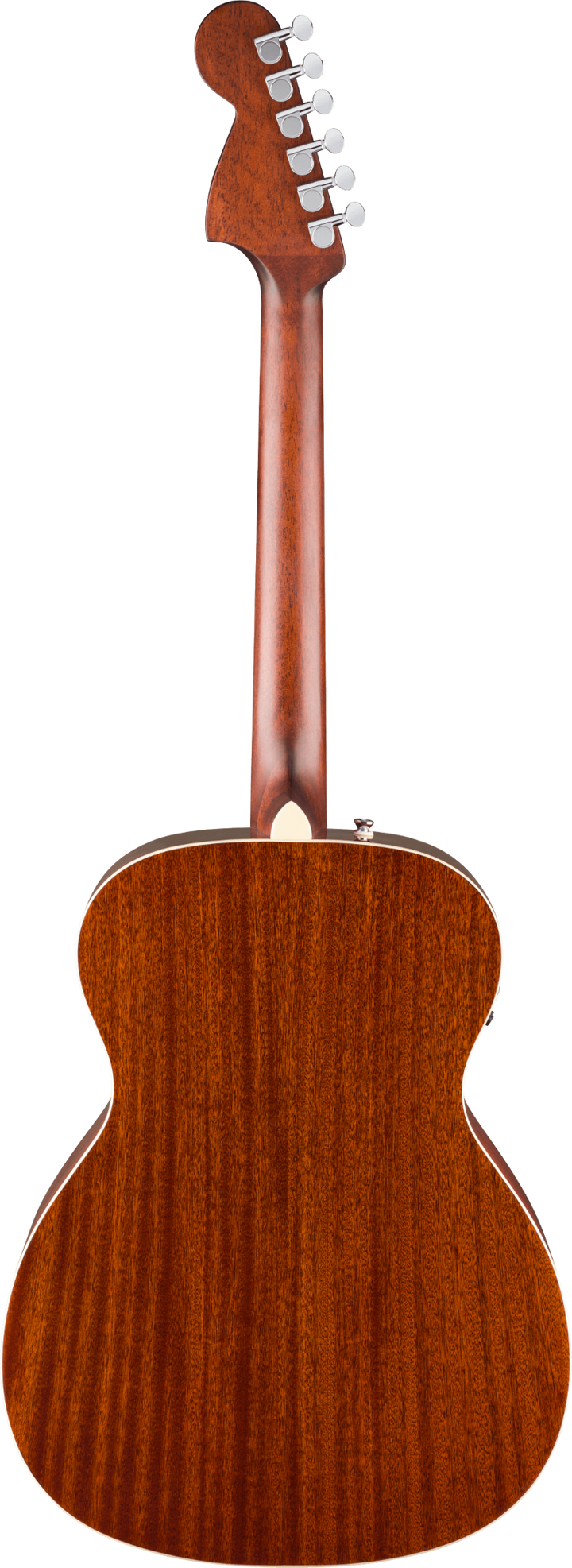 Fender California Deluxe Monterey Acoustic Electric Guitar - Black — back view