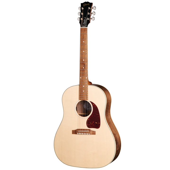 Gibson J-45 Studio Walnut Gloss Top Acoustic Electric Guitar - Natural — front angle