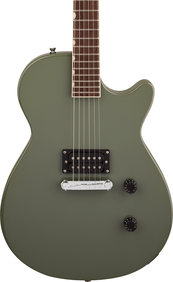Gretsch Streamliner Jet Club 1 Pickup Electric Guitar - Olive Drab — Three quarter front 1