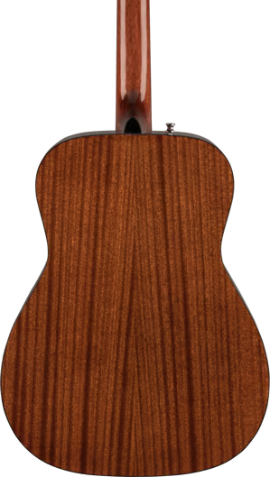 Fender CC-60S Concert Acoustic Guitar - Natural With Walnut Fretboard — three-quarter back view