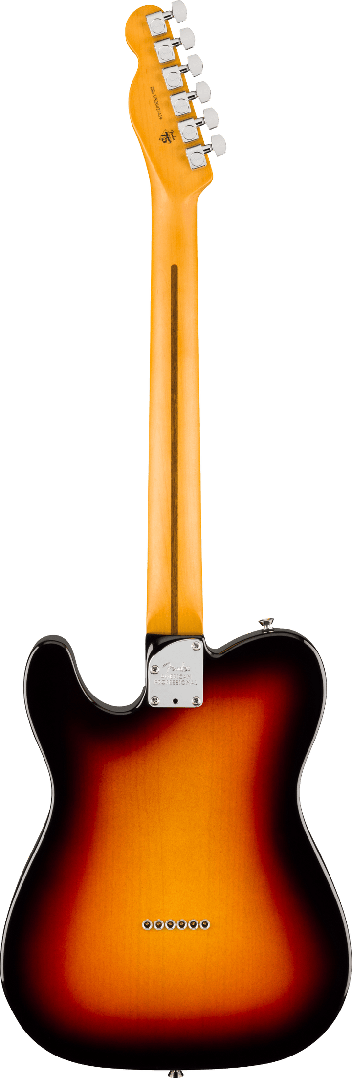 Fender American Professional Hot Shot Telecaster Electric Guitar - 3 Color Sunburst — back view