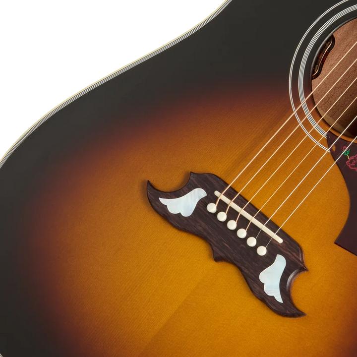 Gibson Dove Mahogany Acoustic Guitar - Satin Vintage Sunburst — Detail 2
