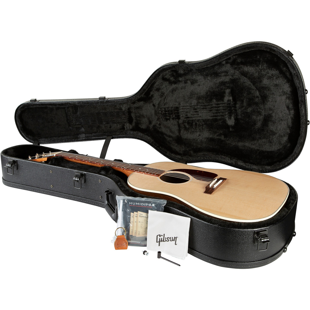 Gibson J-45 Studio Walnut Gloss Top Acoustic Electric Guitar - Natural case
