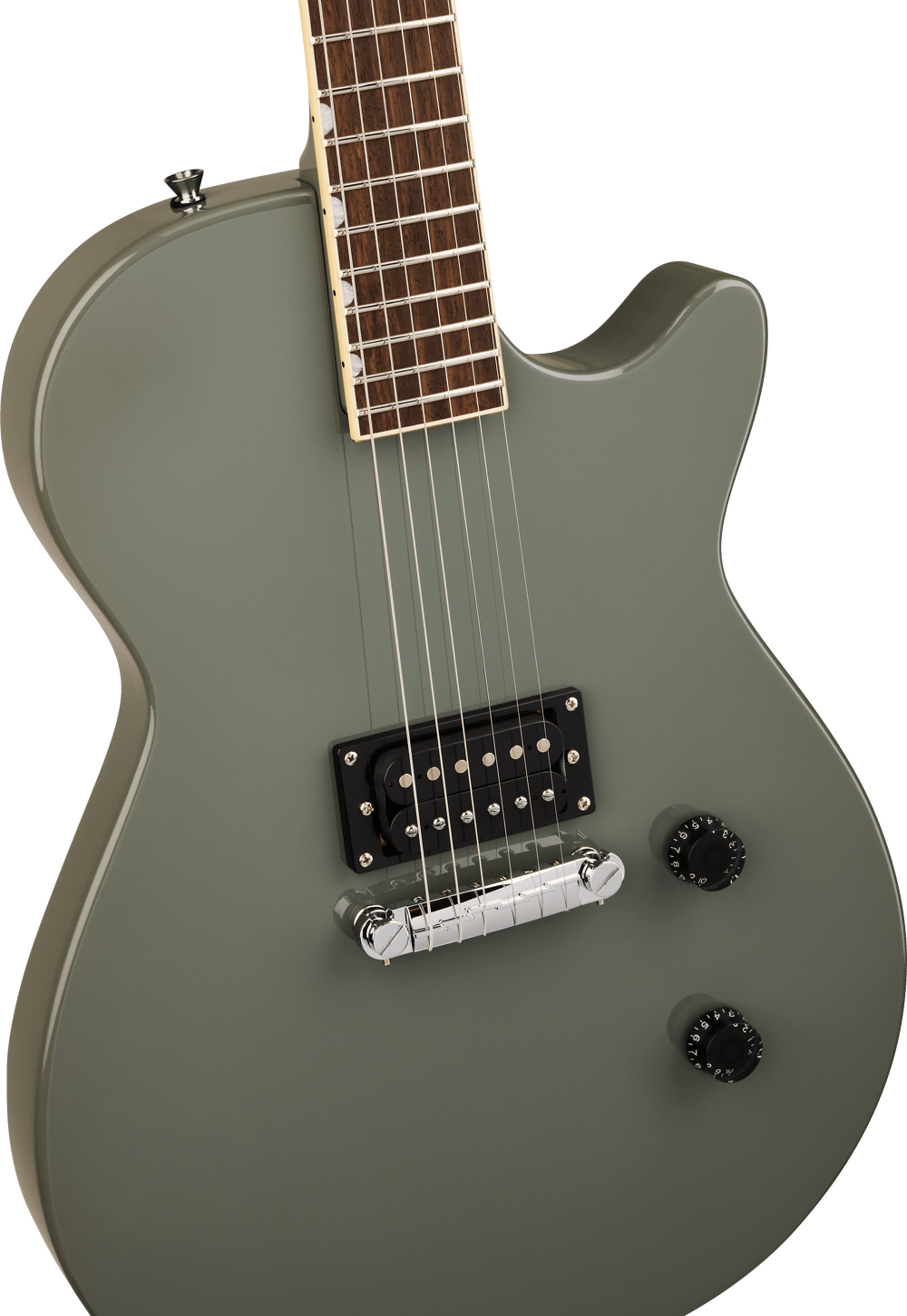 Gretsch Streamliner Jet Club 1 Pickup Electric Guitar - Olive Drab — Three quarter front 2