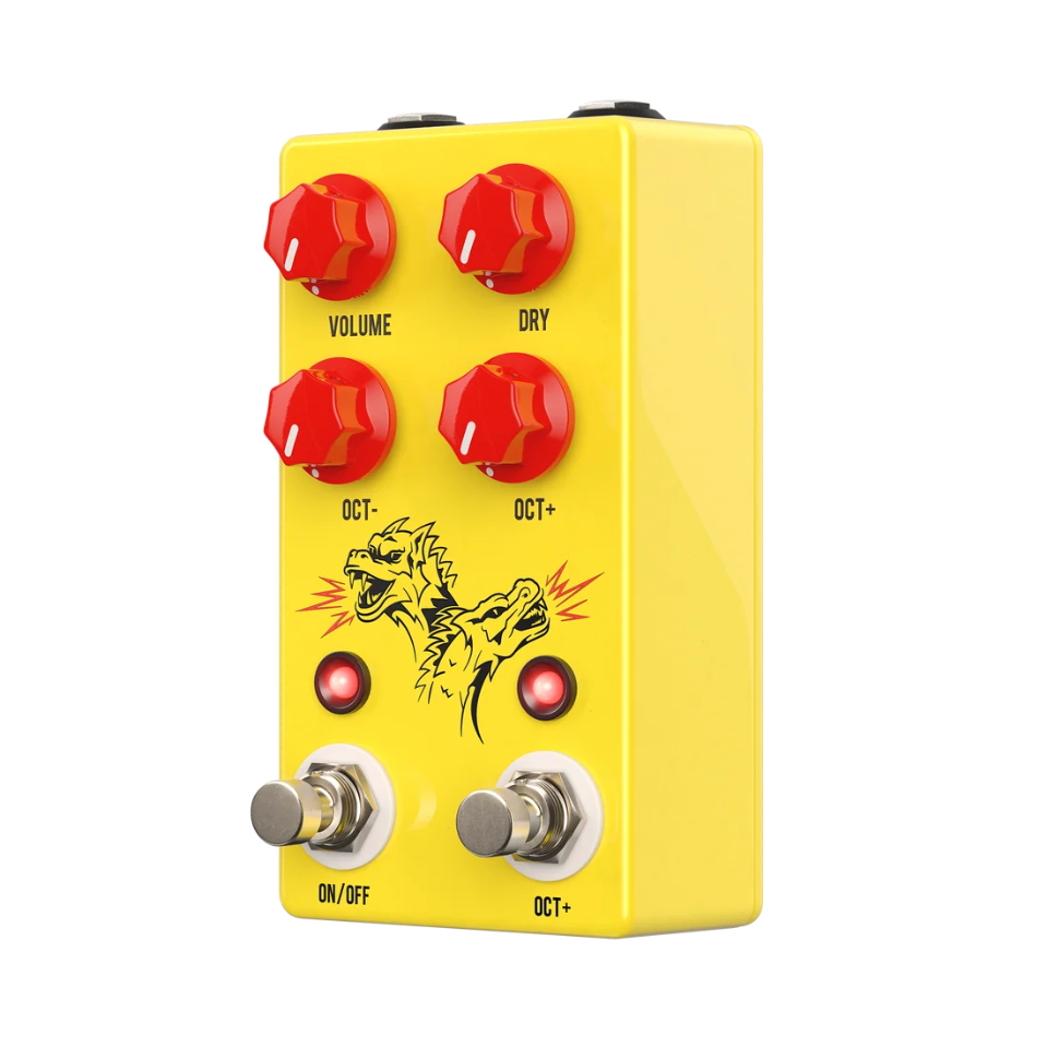 JHS Double Dragon Lo-Fi Analog Octave Effects Pedal — Front angle 1