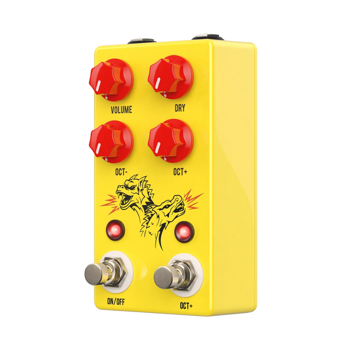 JHS Double Dragon Lo-Fi Analog Octave Effects Pedal — Front angle 1