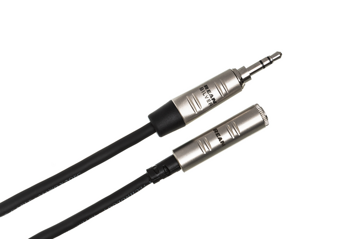 Hosa HXMM Pro 10' Headphone Extension Cable - REAN 3.5 mm TRS to 3.5 mm TRS — Detail 2