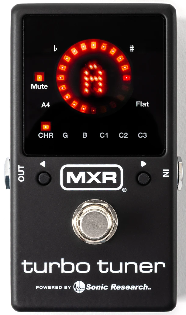MXR M400 Turbo Tuner Strobe Pedal Tuner — Front 1
