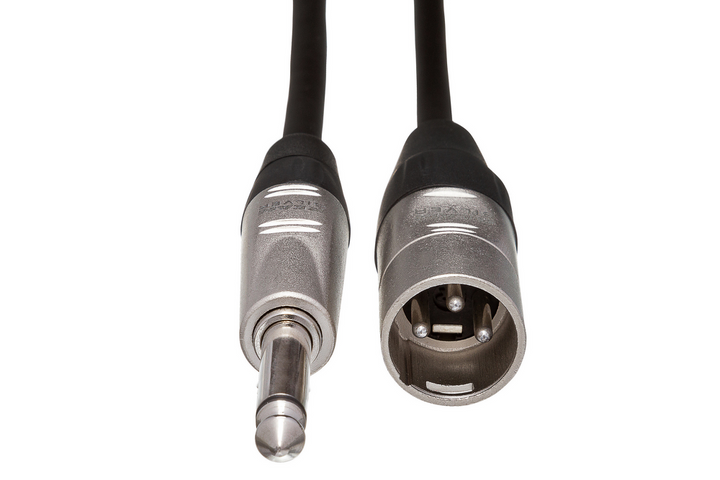 Hosa HPX-020 Pro 20' Unbalanced Interconnect - REAN 1/4 in TS to XLR3M20 — Detail 1