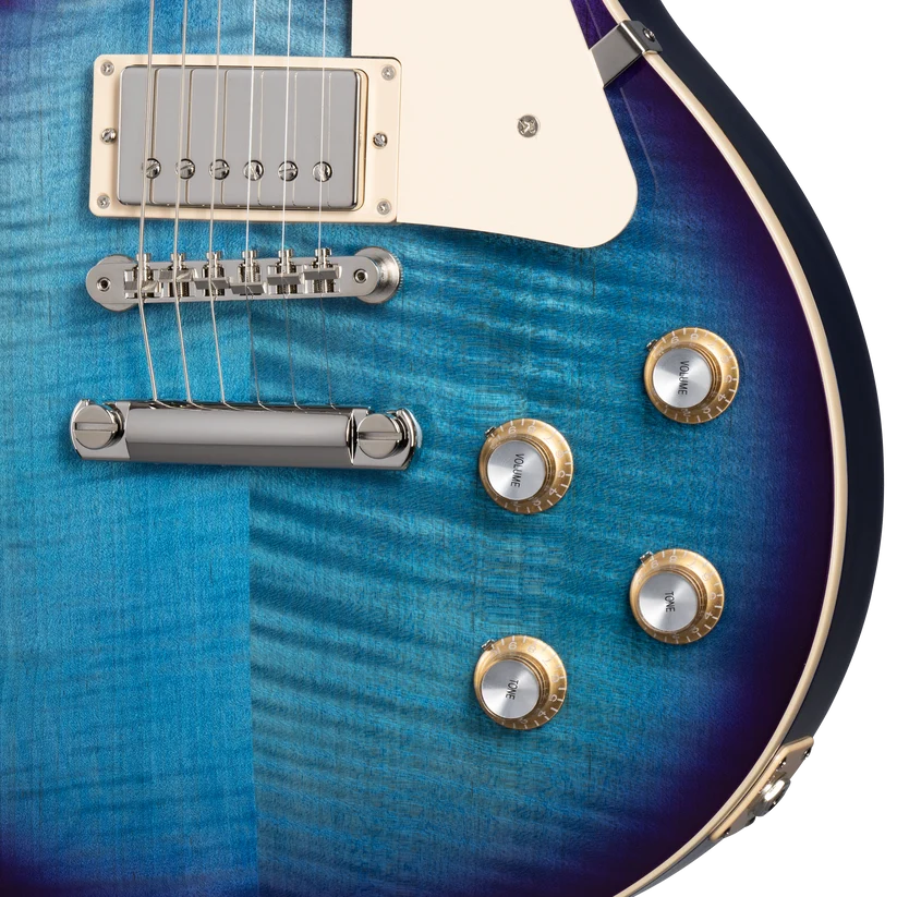 Gibson Les Paul Standard '60s Figured Top Electric Guitar - Blueberry Burst controls