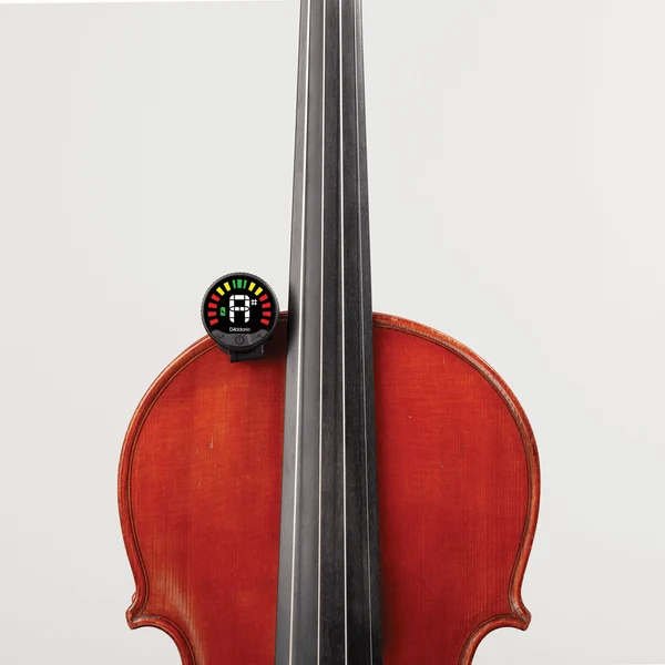D'Addario Nexxus 360 Violin Rechargeable Tuner in use