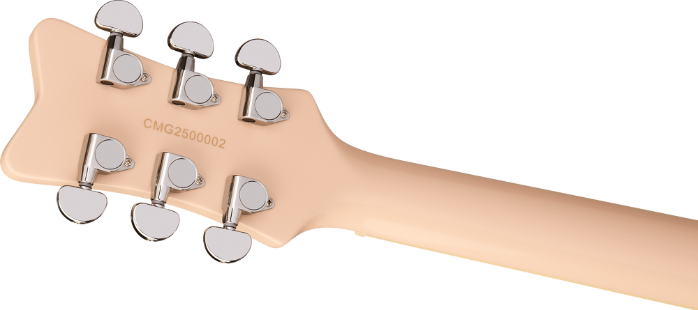 Gretsch Streamliner Jet Club 1 Pickup Electric Guitar - Shell Pink headstock, back