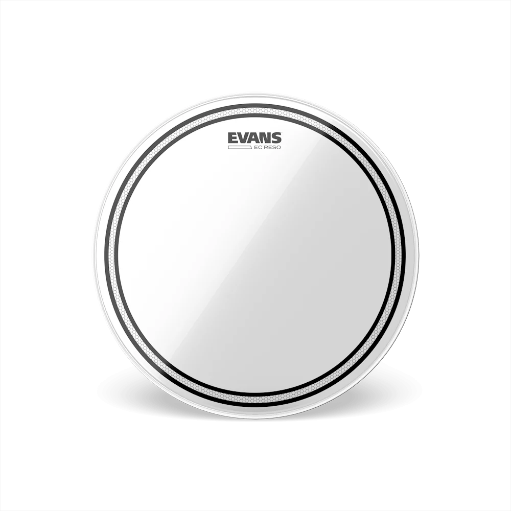 Evans TT12ECR 12" Resonant Drum Head - Clear — Front 2