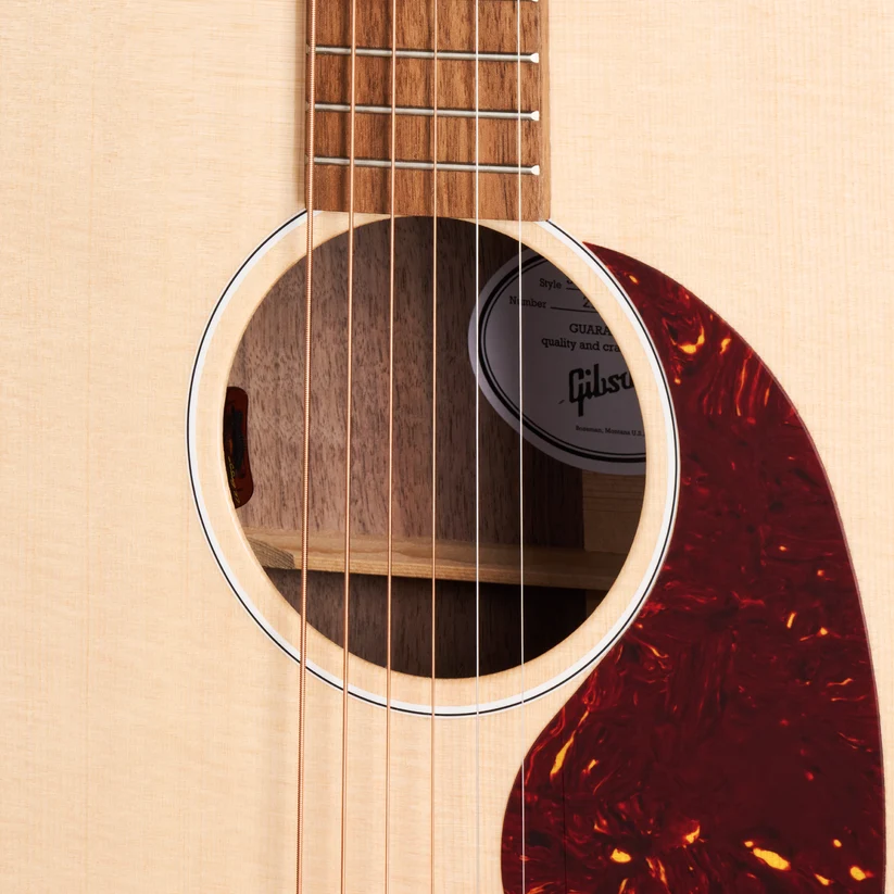Gibson J-45 Studio Walnut Gloss Top Acoustic Electric Guitar - Natural detail