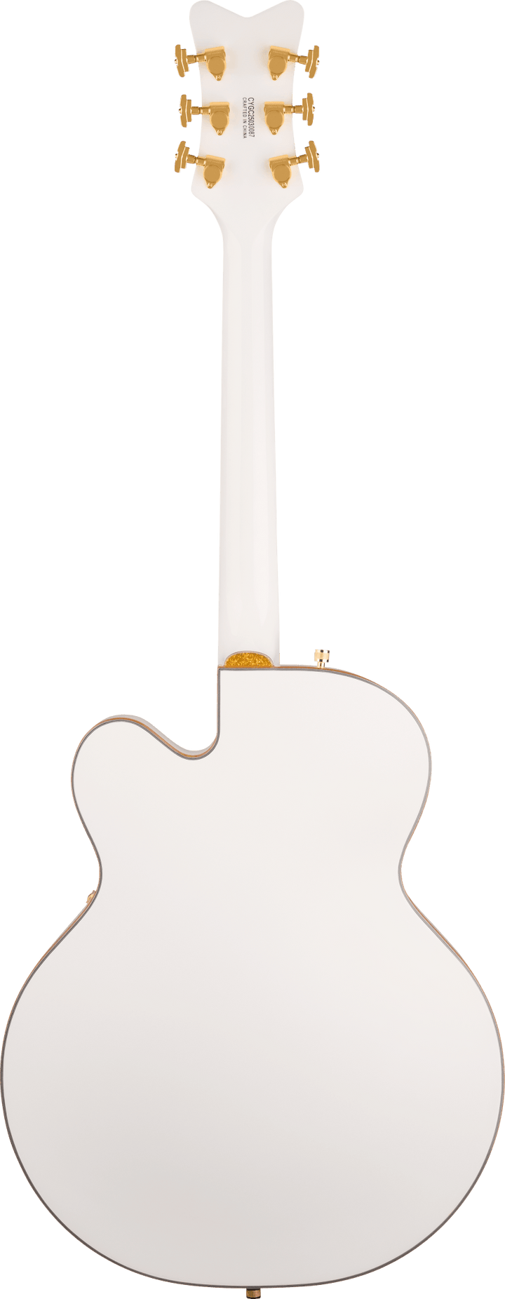 Gretsch Synchromatic Falcon Hollow Body Single-Cut Electric Guitar - Snowcrest White — back view