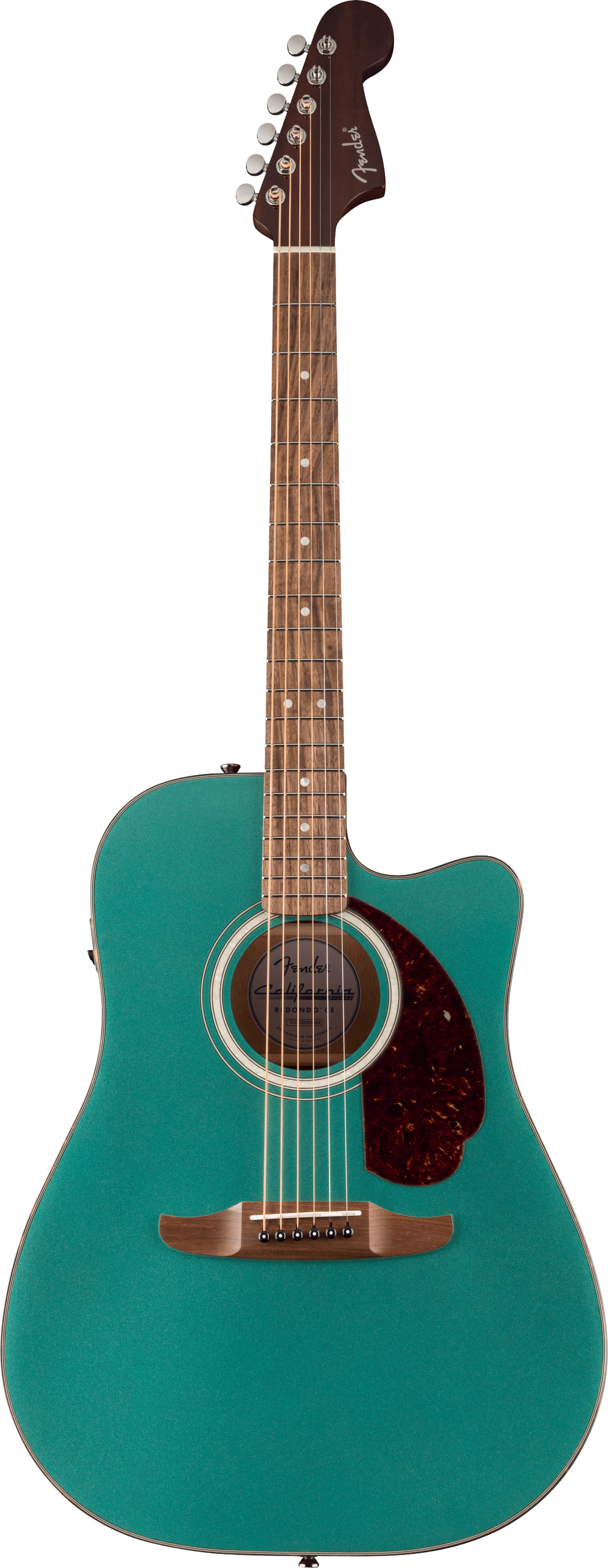 Fender California Deluxe Redondo Acoustic Electric Cutaway Guitar - Sherwood Green