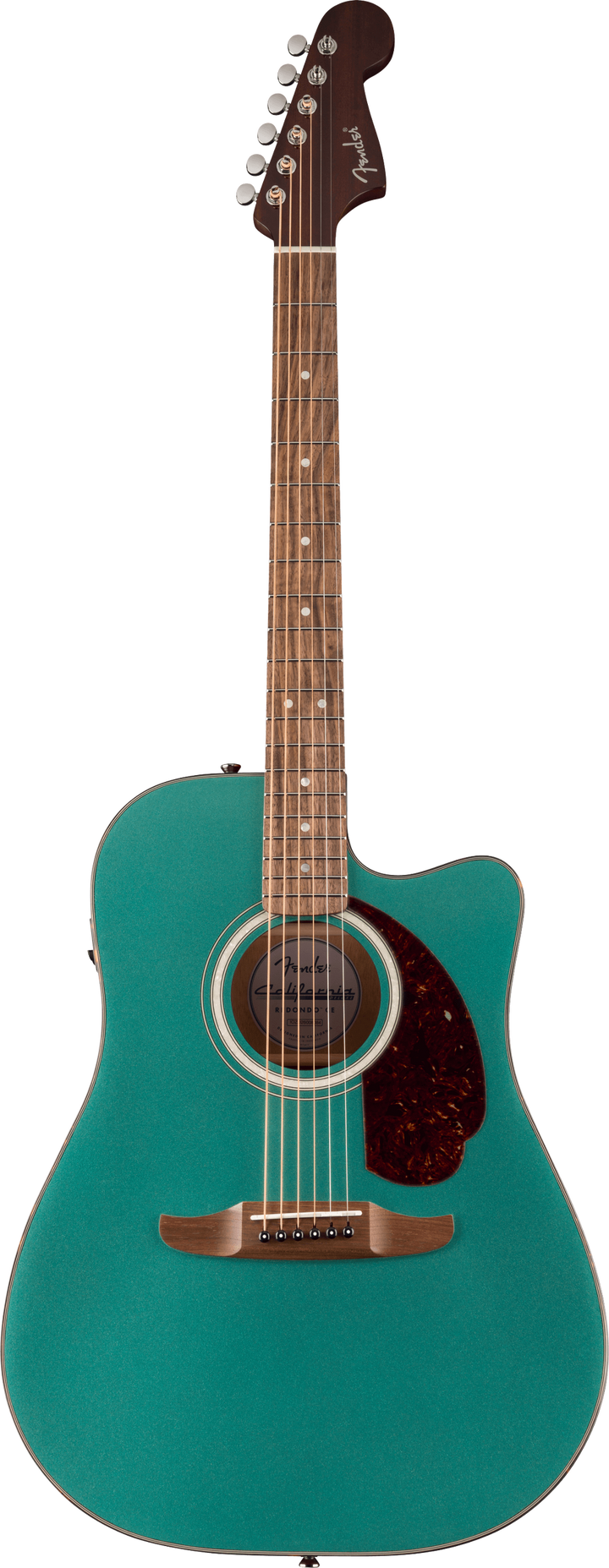 Fender California Deluxe Redondo Acoustic Electric Cutaway Guitar - Sherwood Green