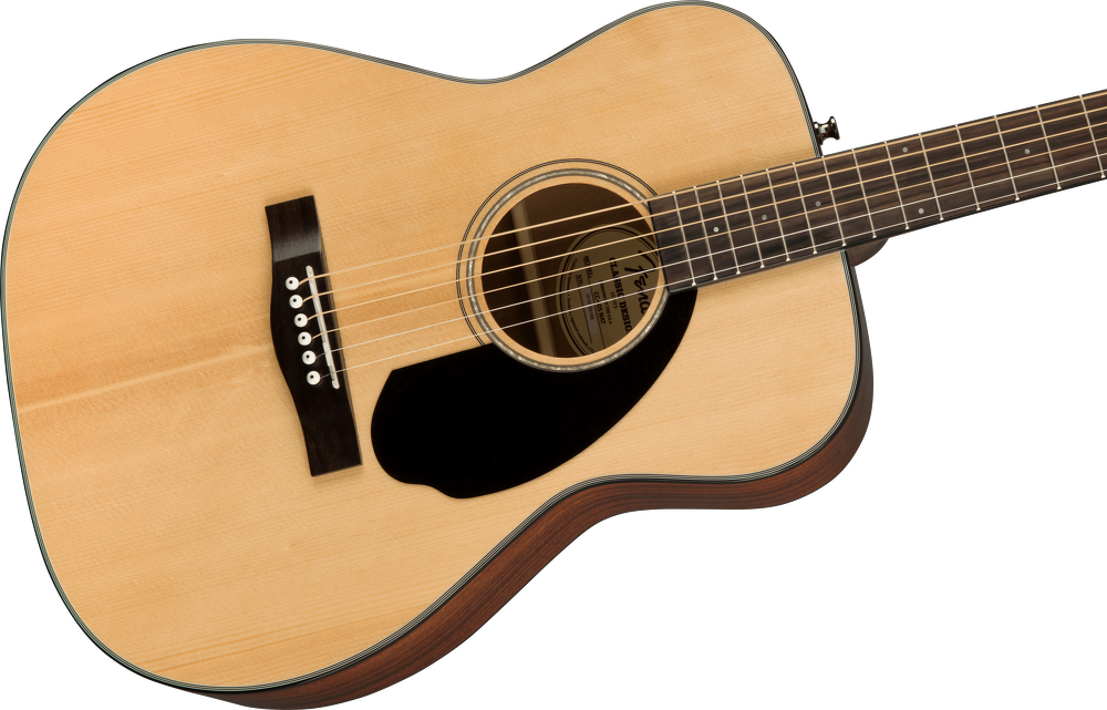 Fender CC-60S Concert Acoustic Guitar - Natural With Walnut Fretboard — Three quarter front 2