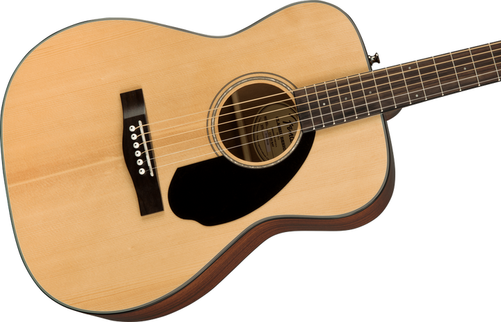 Fender CC-60S Concert Acoustic Guitar - Natural With Walnut Fretboard — Three quarter front 2
