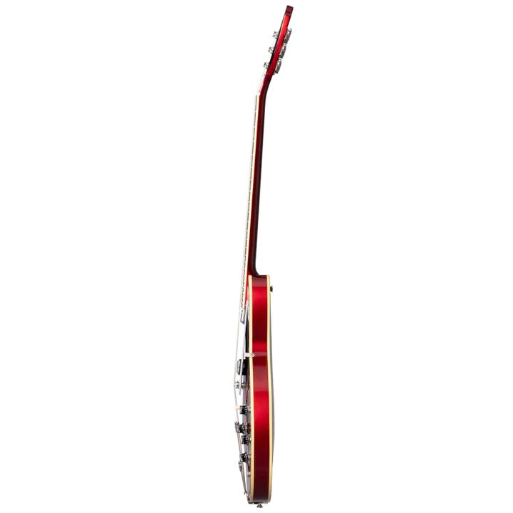 Epiphone Riviera Semi-Hollowbody Electric Guitar - Sparkling Burgundy — side view