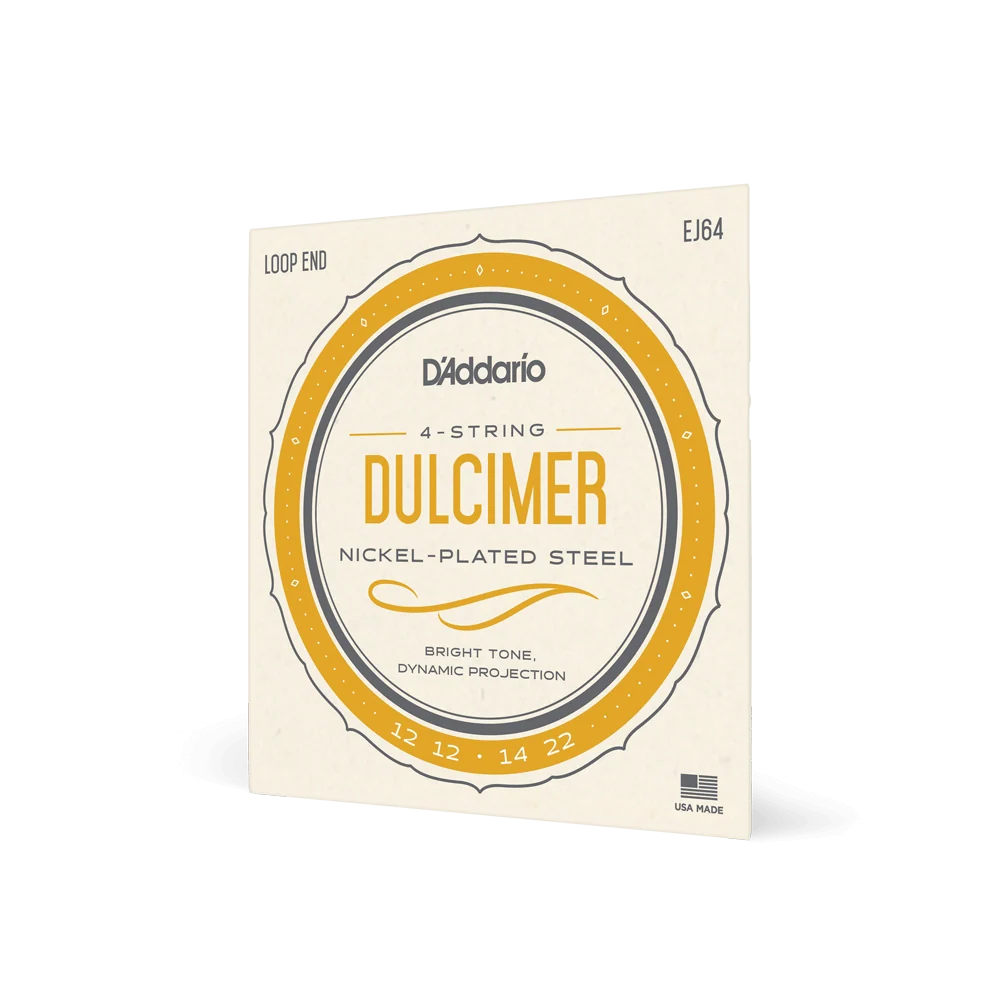 D'Addario EJ64 Dulcimer Set - Loop End — front angle