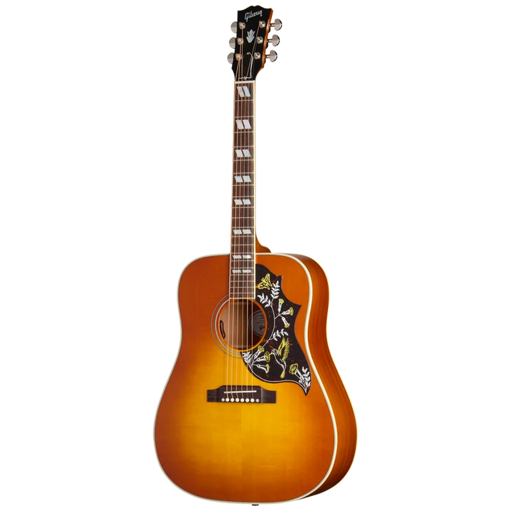 Gibson Hummingbird Acoustic Guitar - Faded Heritage Cherry Sunburst — front angle