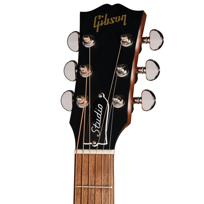 Gibson J-45 Studio Walnut Gloss Top Acoustic Electric Guitar - Natural headstock