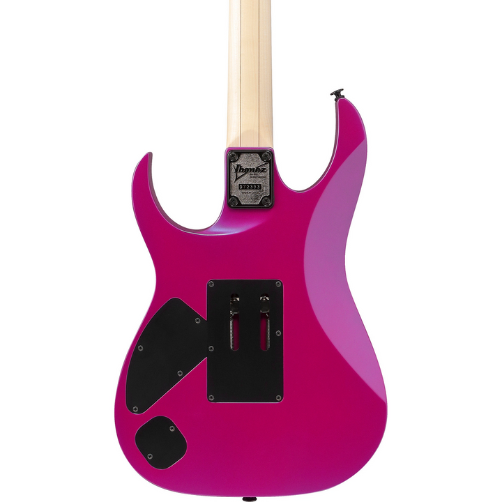 Ibanez RG565R Genesis Collection Electric Guitar - Purple Neon — Three quarter back 2
