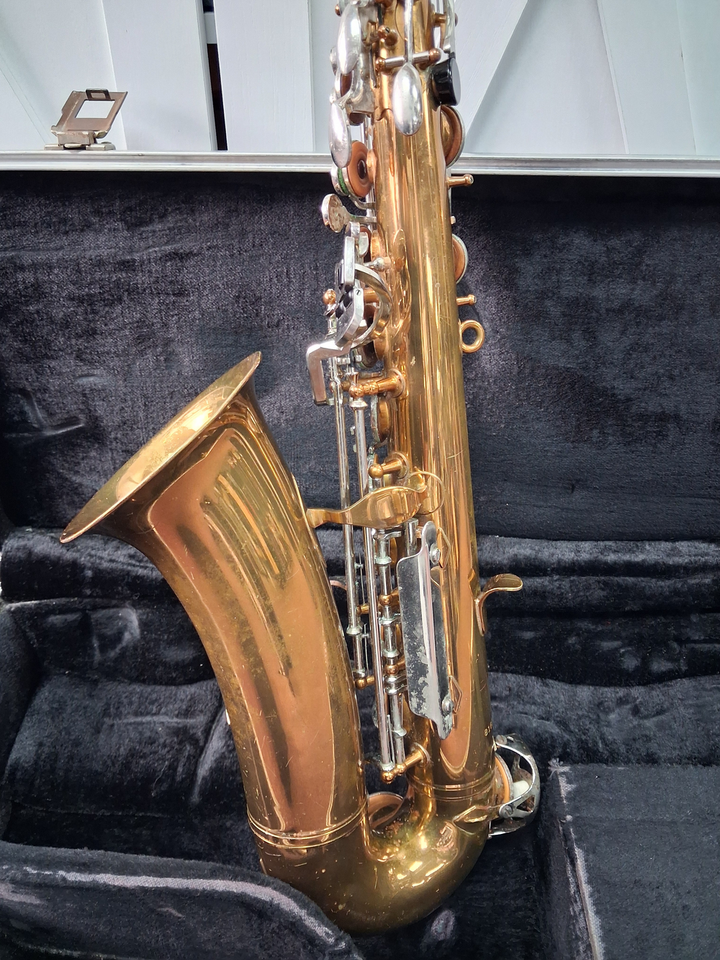 Used Selmer Bundy II Eb Alto Saxophone - With Original Hardshell Case and Mouthpiece — Side 1