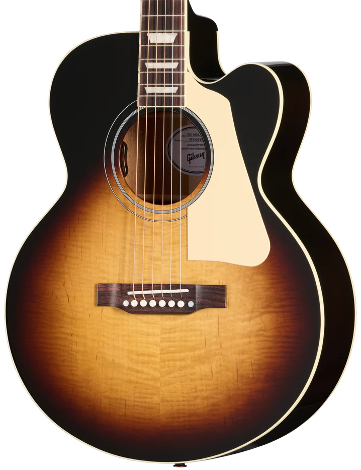 Gibson Les Paul Parlor Acoustic Electric Guitar - Vintage Sunburst — three-quarter front view