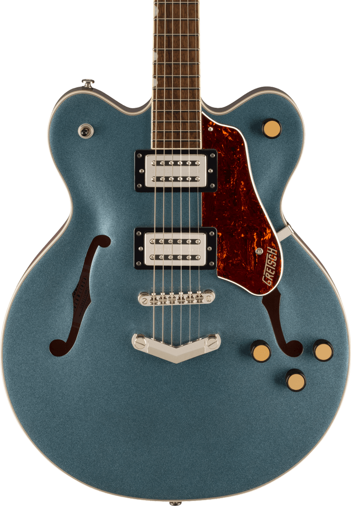 Gretsch G2622 Streamliner Center Block Double-Cutaway Electric Guitar - Gunnmetal — three-quarter front view