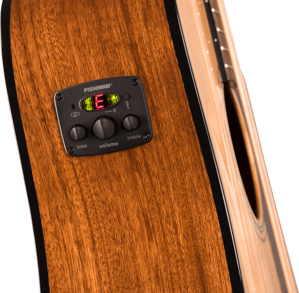 Fender CD-140SCE 12-String Acoustic Electric Guitar - Natural controls