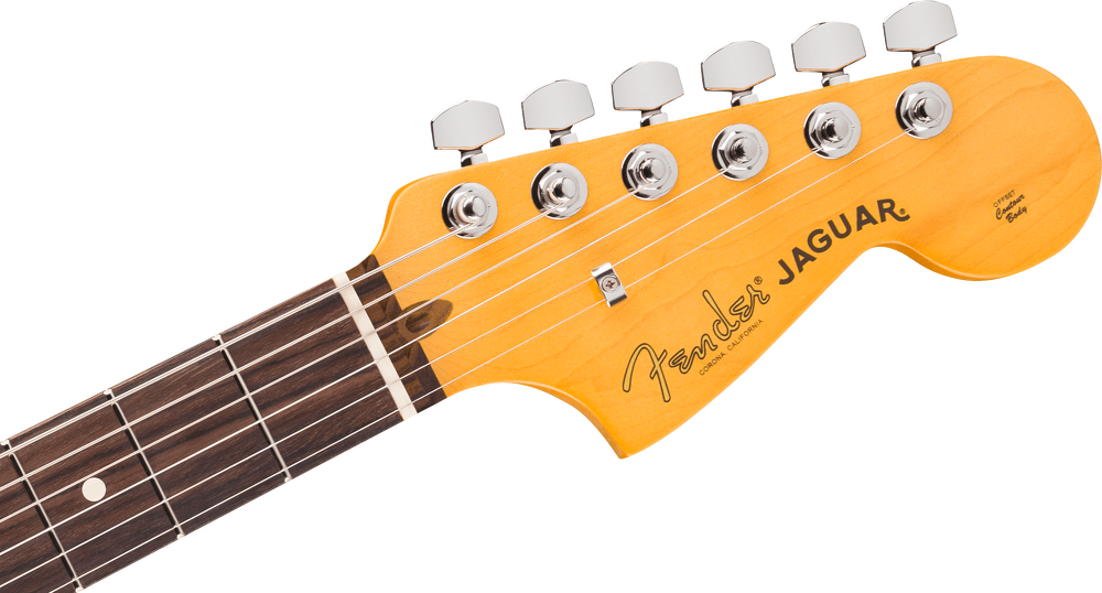 Fender American Professional Jaguar Electric Guitar - Dark Night headstock