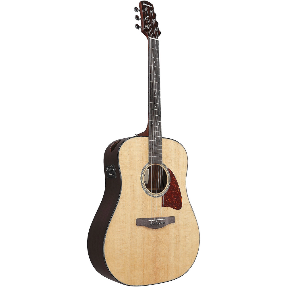 Ibanez Advanced Acoustic AAD58E Acoustic Electric Guitar - Natural High Gloss — front angle